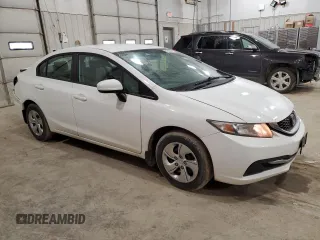 2014 Honda Civic Sedan LX with VIN 19XFB2F56EE010582, listed as a Copart auction lot 51628675 with 134,777 mi miles and Salvage Title. Bid and sale history available at carsss.com. Image 4.