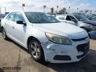 2015 Chevrolet Malibu LS with VIN 1G11B5SL3FF109540, listed as a IAAI auction lot 41478036 with 173,205 mi miles. Bid and sale history available at carsss.com. Image 1.