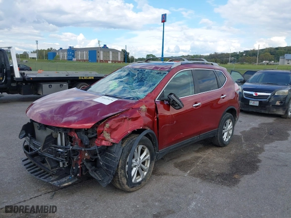 2016 Nissan Rogue SV with VIN 5N1AT2MV6GC821153, listed as a IAAI auction lot 40439434 with 210,114 mi miles. Bid and sale history available at carsss.com. Image 23.