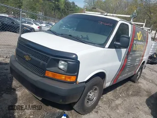 2014 Chevrolet Express Cargo Van with VIN 1GCWGFCA8E1199409, listed as a IAAI auction lot 41936092 with 304,367 mi miles. Bid and sale history available at carsss.com. Image 17.
