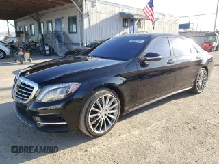 2015 Mercedes-Benz S-Class S 550 with VIN WDDUG8CB7FA183186, listed as a Copart auction lot 48392255 with 125,319 mi miles and Salvage Title. Bid and sale history available at carsss.com. Image 1.