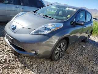 2015 Nissan LEAF SV with VIN 1N4AZ0CPXFC323584, listed as a Copart auction lot 70261393 with 0 mi miles. Bid and sale history available at carsss.com. Image 1.