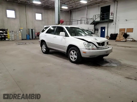 2002 Lexus RX 300 with VIN JTJHF10U220260734, listed as a Copart auction lot 80575794 with 161,218 mi miles and Salvage Title. Bid and sale history available at carsss.com. Image 11.
