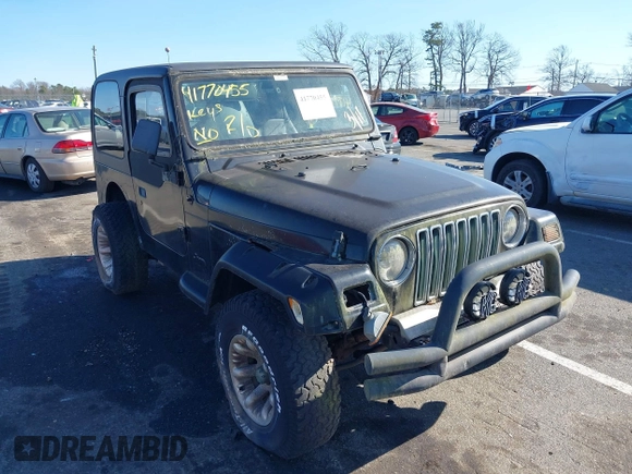 1997 Jeep Wrangler SE with VIN 1J4FY29P6VP438125, listed as a IAAI auction lot 41770455 with 163,001 mi miles. Bid and sale history available at carsss.com. Image 6.