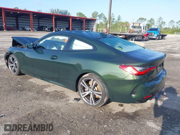 2021 BMW 4 Series 430i with VIN WBA53AP07MCG68388, listed as a IAAI auction lot 42198914 with 14,024 mi miles and . Bid and sale history available at DreamBid. Image 3.