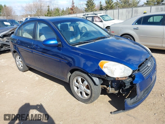 2006 Hyundai Accent GLS with VIN KMHCN46C86U055221, listed as a IAAI auction lot 42028714 with 1 mi miles. Bid and sale history available at carsss.com. Image 1.