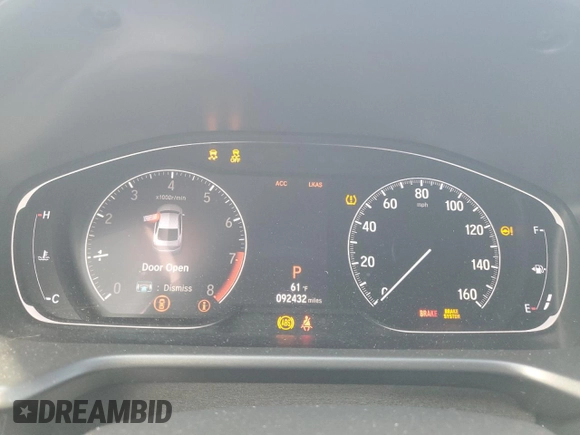 2020 Honda Accord Sport with VIN 1HGCV2F38LA022064, listed as a Copart auction lot 48915525 with 92,432 mi miles and Salvage title. Bid and sale history available at DreamBid. Image 9.