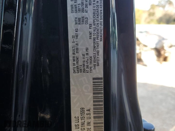 2022 Jeep Gladiator High Altitude with VIN 1C6HJTFG1NL151559, listed as a Copart auction lot 86084624 with 27,704 mi miles and Salvage title. Bid and sale history available at DreamBid. Image 12.