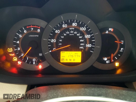2010 Toyota RAV4 Ltd with VIN JTMDK4DV4AD017144, listed as a Copart auction lot 53081075 with 175,774 mi miles and Clean Title. Bid and sale history available at carsss.com. Image 9.