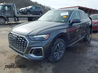 2022 Audi Q5 Sportback S line Premium Plus with VIN WA15AAFY9N2102196, listed as a IAAI auction lot 41458111 with 57,633 mi miles and . Bid and sale history available at DreamBid. Image 17.