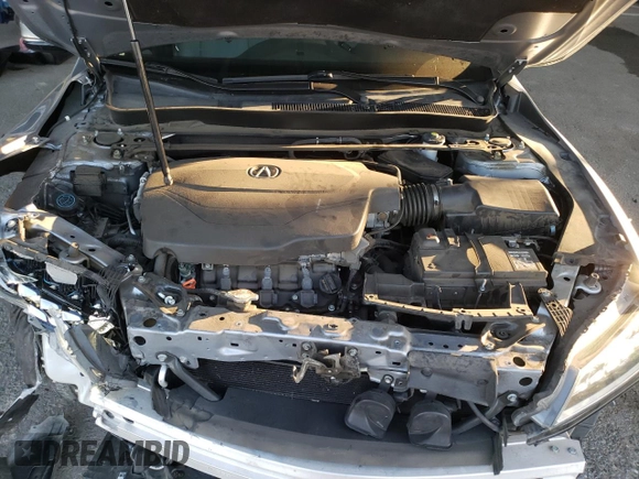 2015 Acura TLX Technology with VIN 19UUB3F59FA009123, listed as a Copart auction lot 58954645 with 61,609 mi miles and Salvage title. Bid and sale history available at DreamBid. Image 11.
