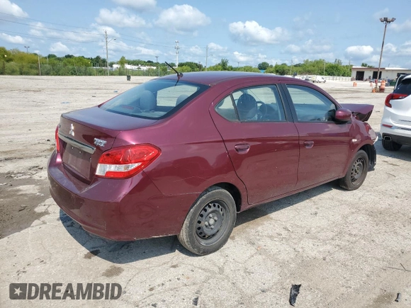 2017 Mitsubishi Mirage ES with VIN ML32F3FJ6HHF14592, listed as a Copart auction lot 65472224 with 130,216 mi miles and Salvage title. Bid and sale history available at DreamBid. Image 3.