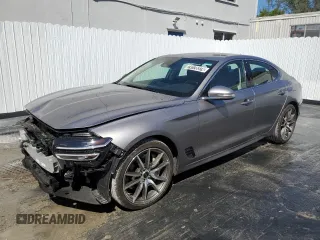 2024 Genesis G70 2.5T with VIN KMTG34SC4RU140161, listed as a Copart auction lot 74178374 with 13,685 mi miles and Clean Title. Bid and sale history available at carsss.com. Image 1.