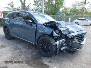 2021 Mazda CX-9 Carbon Edition with VIN JM3TCADY3M0517722, listed as a IAAI auction lot 41951164 with 43,868 mi miles and . Bid and sale history available at carsss.com. Image 1.