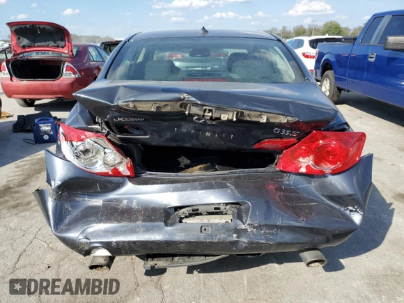 2008 Infiniti G35 Journey with VIN JNKBV61E48M206514, listed as a Copart auction lot 74599734 with 169,945 mi miles and Salvage Title. Bid and sale history available at DreamBid. Image 6.