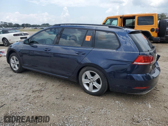 2018 Volkswagen Golf SportWagen S with VIN 3VWD17AU2JM767482, listed as a Copart auction lot 67673204 with 34,476 mi miles and Non Repairable. Bid and sale history available at carsss.com. Image 2.