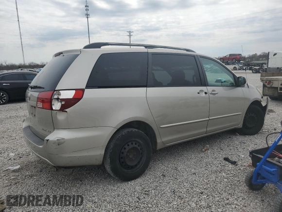 2005 Toyota Sienna CE z VIN 5TDZA23C85S314909, wystawiony jako Copart lot #50587195 z przebiegiem 376 856 mil mil oraz Szkoda całkowita • Salvage title. Historia ofert i sprzedaży dostępna na DreamBid. Obrazek 3.