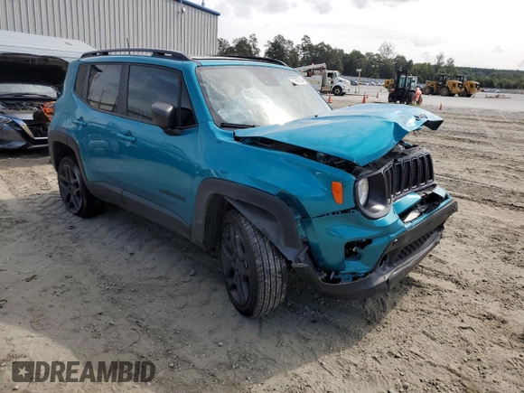 2021 Jeep Renegade 80th Anniversary with VIN ZACNJDBB8MPN22610, listed as a Copart auction lot 71787754 with 49,057 mi miles and Salvage title. Bid and sale history available at DreamBid. Image 4.