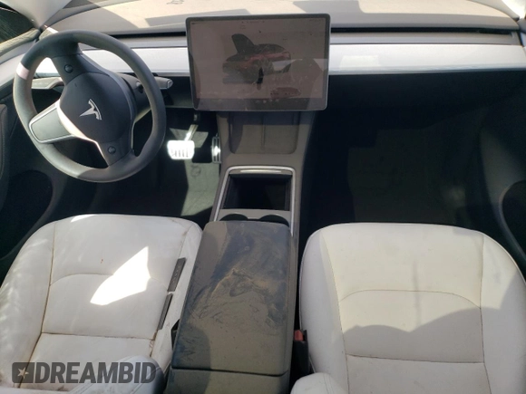 2023 Tesla Model Y Performance with VIN 7SAYGDEF3PF773031, listed as a Copart auction lot 47105765 with 25,604 mi miles and Salvage Title. Bid and sale history available at DreamBid. Image 8.