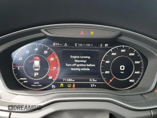 2018 Audi SQ5 Premium Plus with VIN WA1A4AFY3J2015507, listed as a Copart auction lot 75185954 with 71,386 mi miles and Salvage Title. Bid and sale history available at DreamBid. Image 9.