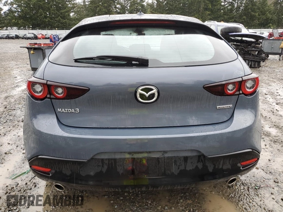 2023 Mazda 3 2.5 S Premium with VIN JM1BPAMM1P1615345, listed as a Copart auction lot 48707645 with 26,598 mi miles and Salvage Title. Bid and sale history available at carsss.com. Image 6.