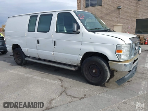 2013 Ford Econoline Cargo Commercial with VIN 1FTNE2EW3DDB06540, listed as a IAAI auction lot 40918103 with Not Provided miles and . Bid and sale history available at DreamBid. Image 1.