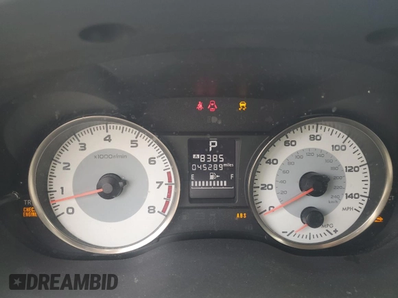 2014 Subaru Impreza Special Sports Limited with VIN JF1GPAR69E8282869, listed as a Copart auction lot 62980425 with 45,289 mi miles and Salvage title. Bid and sale history available at DreamBid. Image 9.