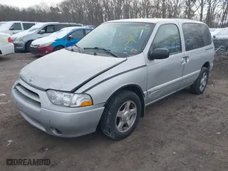 2001 Nissan Quest GXE with VIN 4N2ZN15T21D814546, listed as a IAAI auction lot 41403906 with 999,999 mi miles. Bid and sale history available at carsss.com. Image 2.