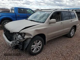2007 Toyota Highlander Hybrid w/3rd Row with VIN JTEDW21A070019706, listed as a Copart auction lot 48536635 with 220,153 mi miles and Salvage Title. Bid and sale history available at carsss.com. Image 1.