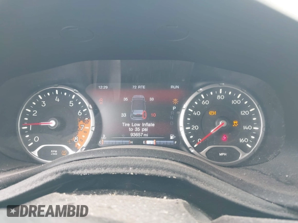 2017 Jeep Renegade Limited with VIN ZACCJBDB9HPE72768, listed as a IAAI auction lot 41506030 with 93,657 mi miles and . Bid and sale history available at DreamBid. Image 7.