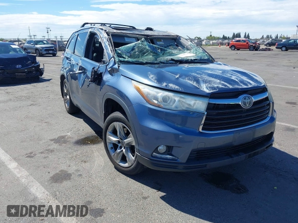 2015 Toyota Highlander Limited с VIN 5TDDKRFH0FS210245, выставлен на аукционе IAAI как лот 42796959 с пробегом 137 181 миль миль и . История ставок и продаж доступна на DreamBid. Изображение 1.