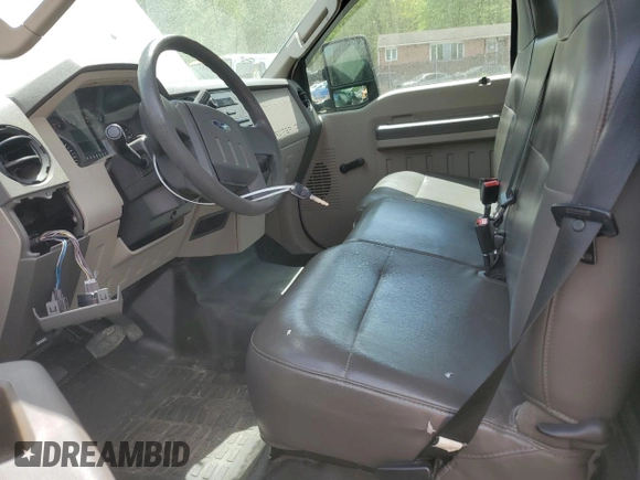 2010 Ford F-250 XL with VIN 1FTNF2B51AEA11666, listed as a Copart auction lot 53383055 with 79,920 mi miles and Salvage title. Bid and sale history available at DreamBid. Image 7.