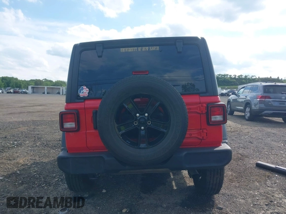 2020 Jeep Wrangler Unlimited Freedom with VIN 1C4HJXDG5LW282721, listed as a IAAI auction lot 42268956 with 47,245 mi miles and . Bid and sale history available at DreamBid. Image 16.