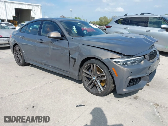 2018 BMW 4 Series 440i with VIN WBA4J5C54JBF07315, listed as a IAAI auction lot 41738540 with 74,577 mi miles and . Bid and sale history available at DreamBid. Image 1.