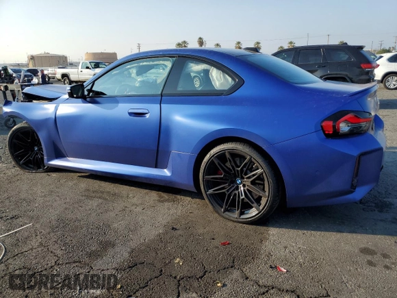 2025 BMW M2 with VIN 3MF23DM03S8E95026, listed as a Copart auction lot 42879435 with 6,399 mi miles and Salvage Title. Bid and sale history available at carsss.com. Image 2.