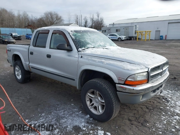 2004 Dodge Dakota SLT with VIN 1D7HG48N04S603763, listed as a IAAI auction lot 41607984 with 157,360 mi miles. Bid and sale history available at carsss.com. Image 1.