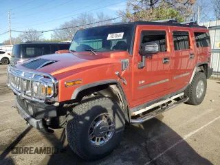 2003 Hummer H2 with VIN 5GRGN23U83H115153, listed as a Copart auction lot 79878644 with 0 mi miles and Salvage Title. Bid and sale history available at carsss.com. Image 1.
