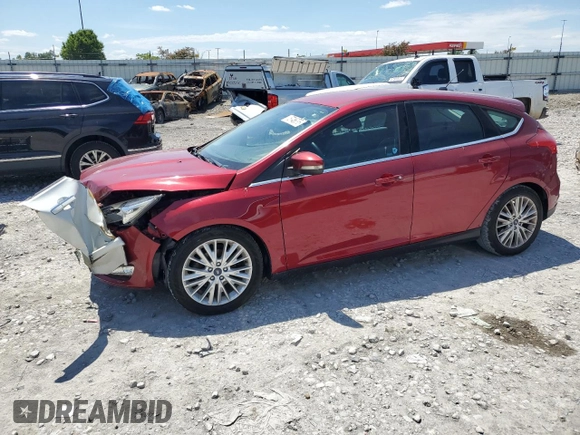 2016 Ford Focus Titanium with VIN 1FADP3N26GL202929, listed as a Copart auction lot 57466095 with 101,525 mi miles and Salvage title. Bid and sale history available at DreamBid. Image 1.