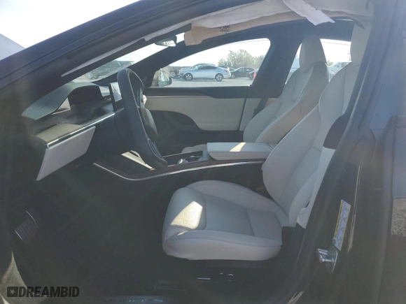 2024 Tesla Model S with VIN 5YJSA1E5XRF538865, listed as a Copart auction lot 47077695 with 0 mi miles and Clean Title. Bid and sale history available at carsss.com. Image 7.