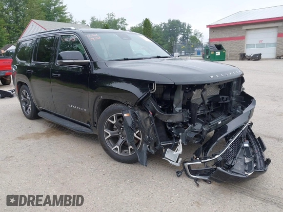 2024 Jeep Wagoneer Series III with VIN 1C4SJVDP2RS176737, listed as a IAAI auction lot 42627938 with 29,420 mi miles and . Bid and sale history available at DreamBid. Image 1.