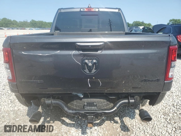 2020 Ram 1500 Big Horn with VIN 1C6SRFFT7LN103207, listed as a Copart auction lot 55208895 with 71,610 mi miles and Salvage title. Bid and sale history available at DreamBid. Image 6.