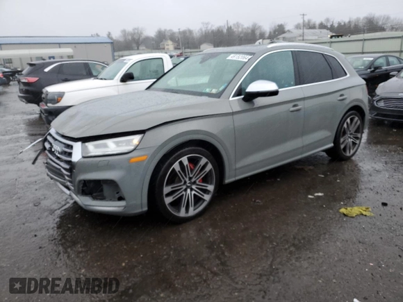 2019 Audi SQ5 Premium Plus with VIN WA1B4AFY9K2025075, listed as a Copart auction lot 49152064 with 71,288 mi miles and . Bid and sale history available at DreamBid. Image 1.