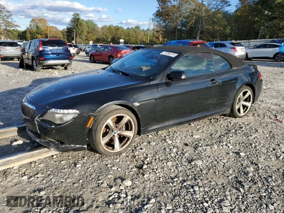 2008 BMW 6 Series 650i with VIN WBAEB53528CX62919, listed as a Copart auction lot 77254374 with 179,029 mi miles and Clean Title. Bid and sale history available at carsss.com. Image 1.