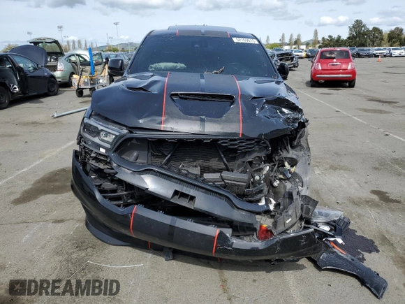 2021 Dodge Durango SRT Hellcat with VIN 1C4SDJH98MC689327, listed as a Copart auction lot 52169015 with 53,009 mi miles and Salvage title. Bid and sale history available at DreamBid. Image 5.