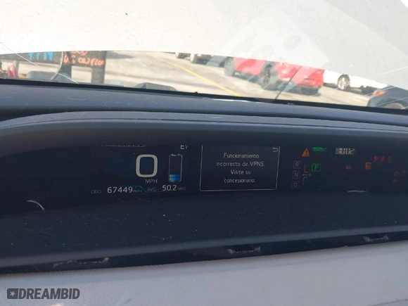 2016 Toyota Prius Four with VIN JTDKARFU1G3009156, listed as a IAAI auction lot 40906451 with 67,449 mi miles. Bid and sale history available at carsss.com. Image 7.