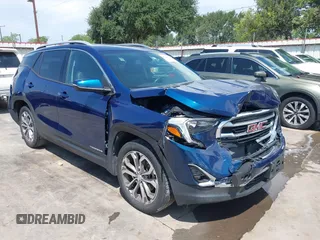 2020 GMC Terrain SLT z VIN 3GKALPEX2LL100204, wystawiony jako IAAI lot #42297091 z przebiegiem 35 457 mil mil oraz . Historia ofert i sprzedaży dostępna na DreamBid. Obrazek 1.
