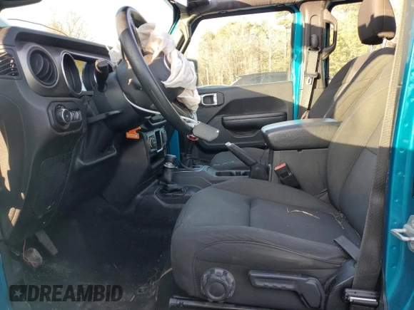 2020 Jeep Wrangler Unlimited Sport Altitude z VIN 1C4HJXDG1LW277726, wystawiony jako Copart lot #46754635 z przebiegiem 101 392 mil mil oraz Szkoda całkowita • Salvage title. Historia ofert i sprzedaży dostępna na DreamBid. Obrazek 7.