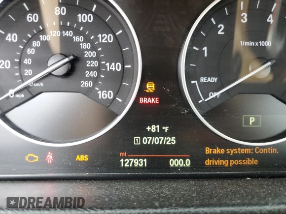 2015 BMW 3 Series 328i xDrive with VIN WBA3B3C5XFJ984550, listed as a Copart auction lot 63096835 with 127,931 mi miles and Clean title. Bid and sale history available at DreamBid. Image 9.