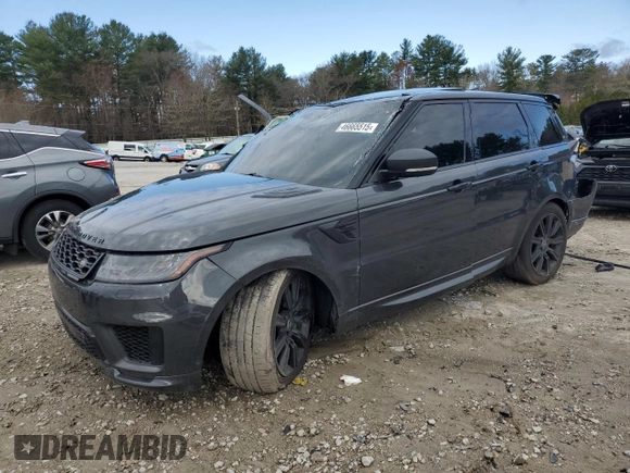 2020 Land Rover Range Rover Sport HST with VIN SALWS2RU2LA882785, listed as a Copart auction lot 46665515 with Not provided miles and Salvage title. Bid and sale history available at DreamBid. Image 1.