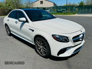 2020 Mercedes-Benz E-Class AMG E 63 S with VIN WDDZF8KB0LA727176, listed as a Copart auction lot 52074585 with 1,856 mi miles and Salvage Title. Bid and sale history available at carsss.com. Image 4.
